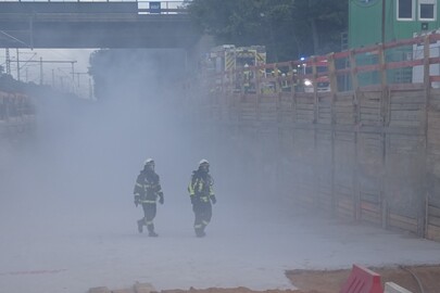 Brand auf RTW-Baustelle: Abschlussübung vor der Sommerpause