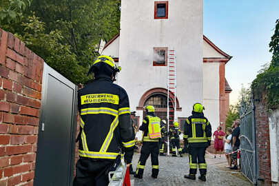 Zwei Verletzte: Feuer im Kirchturm der Marktplatz-Gemeinde
